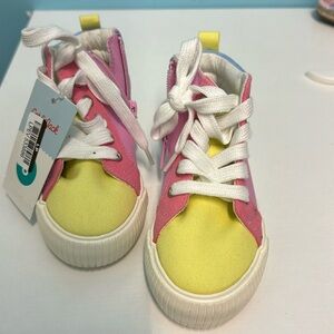 Cat & Jack Toddler Girls' Nabi Colorblock Lace-Up Zipper Sneakers Multicolored 8